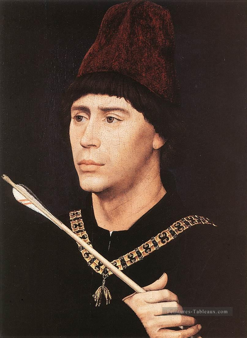 Portrait d’Antony de Bourgogne Rogier van der Weyden Peintures à l'huile